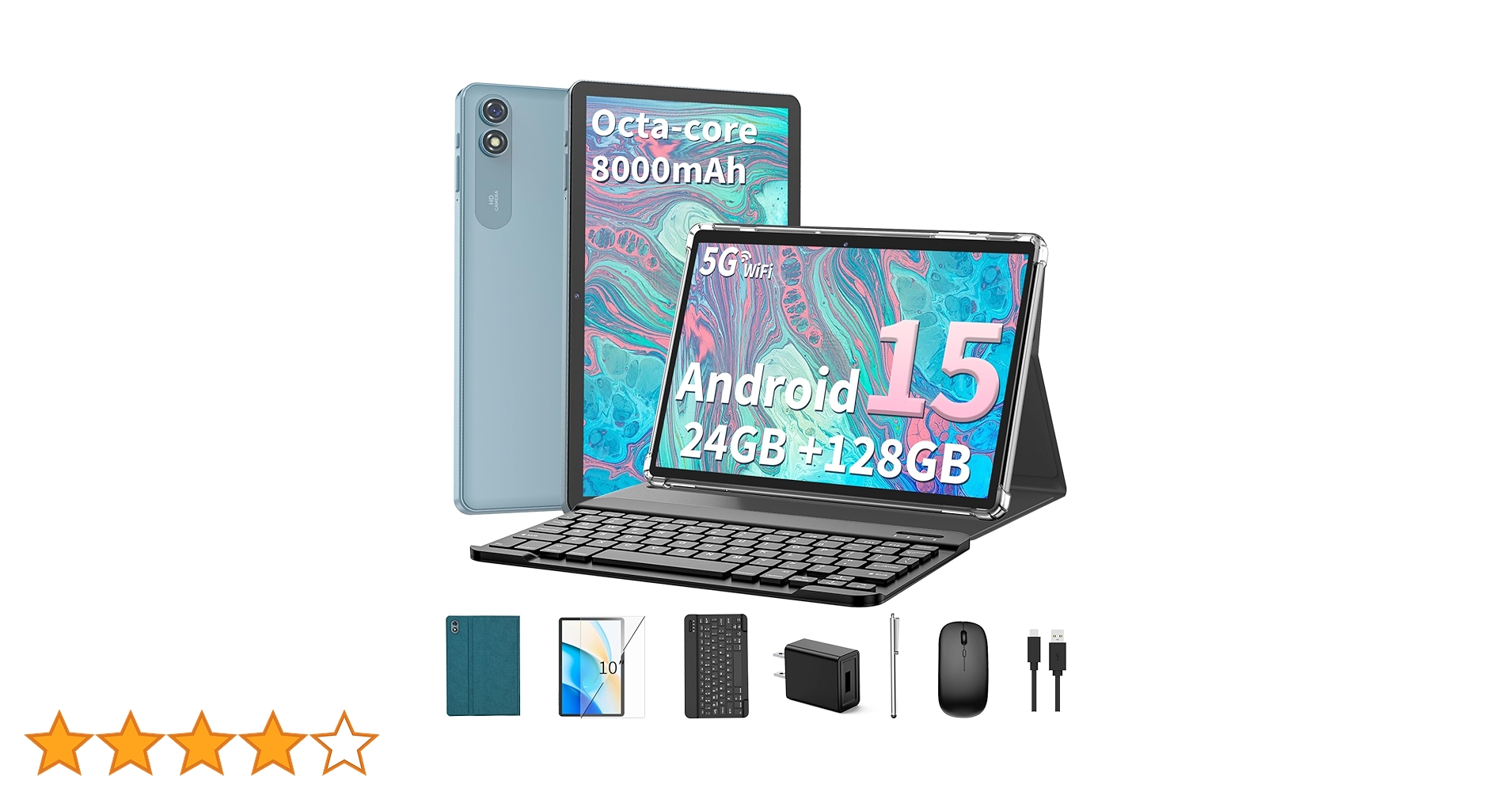 Amazon.co.jp: Relndoo 2025 Android 15 タブレット キーボード付き